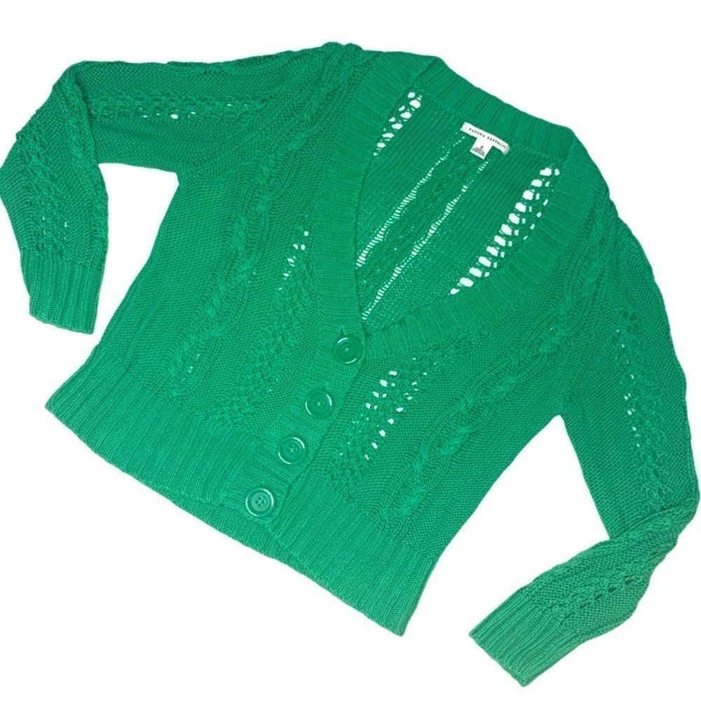 Banana Republic Cotton Loose Knit Cropped Sweater